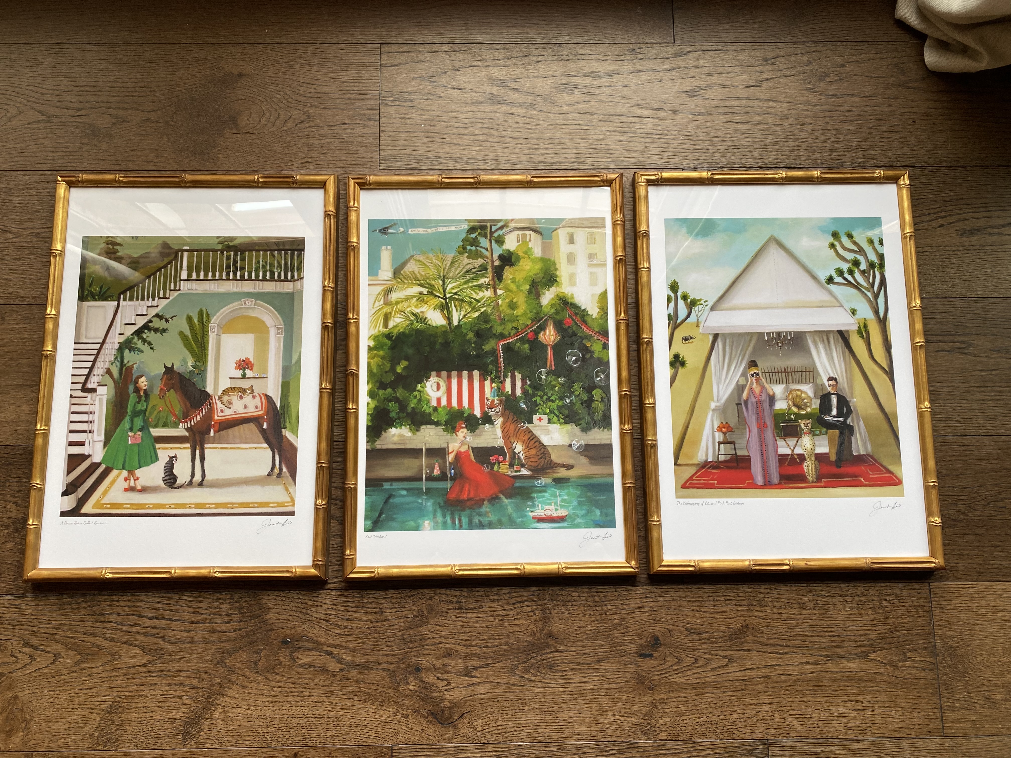 bamboo frames for paintings